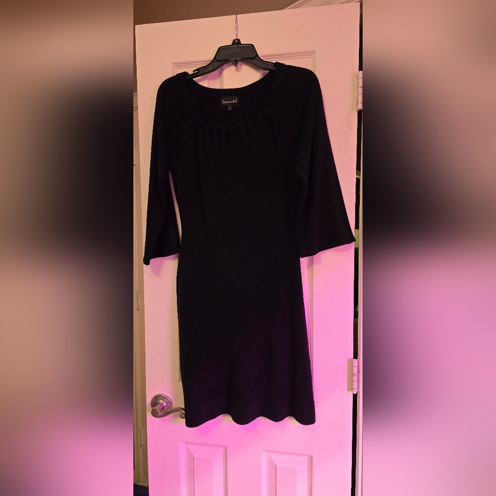 Black sweater dress